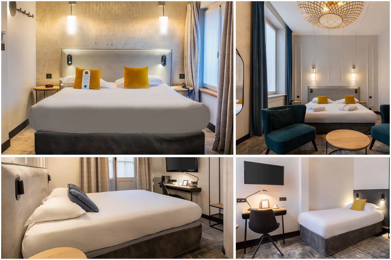 Les chambres de l'Urban Hôtel